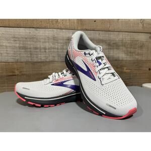 Brooks Ghost 14 1203561B192 Sneakers Womens US 7 White Lace-Up Running Shoes
